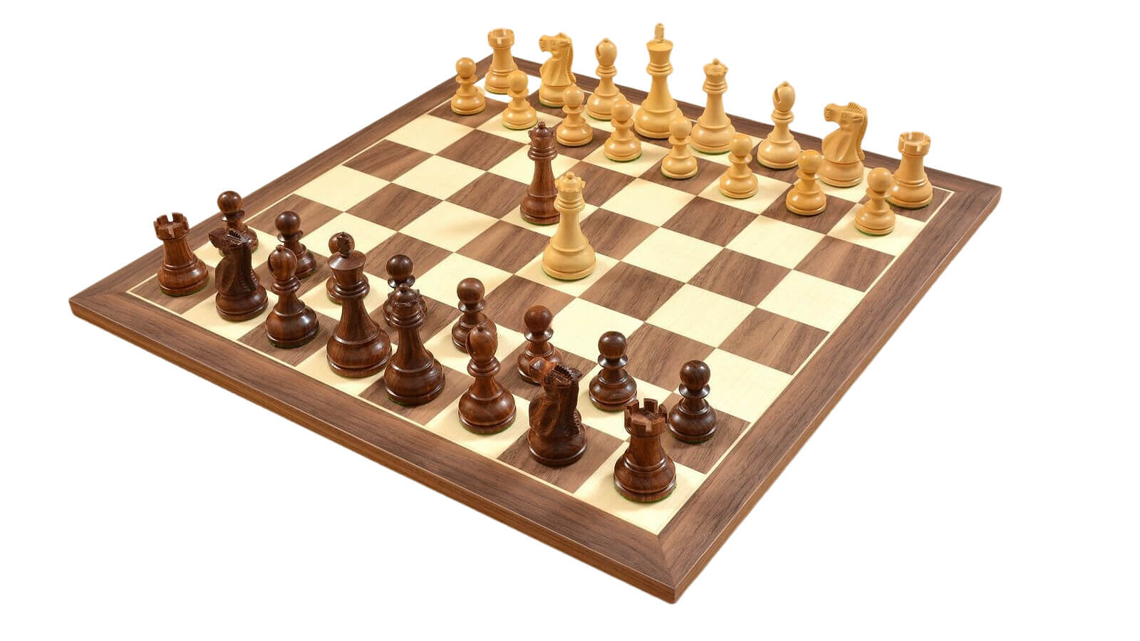 'American' Chess Set <br>Crafted in Walnut and Maple