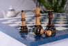 'Royal Blue' Chess Set <br>Crafted in Sycamore