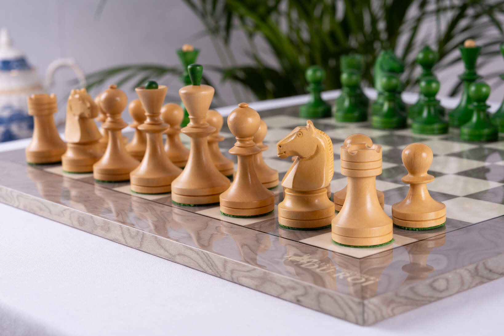 'Emerald' Chess Set <br>Crafted in Ashwood