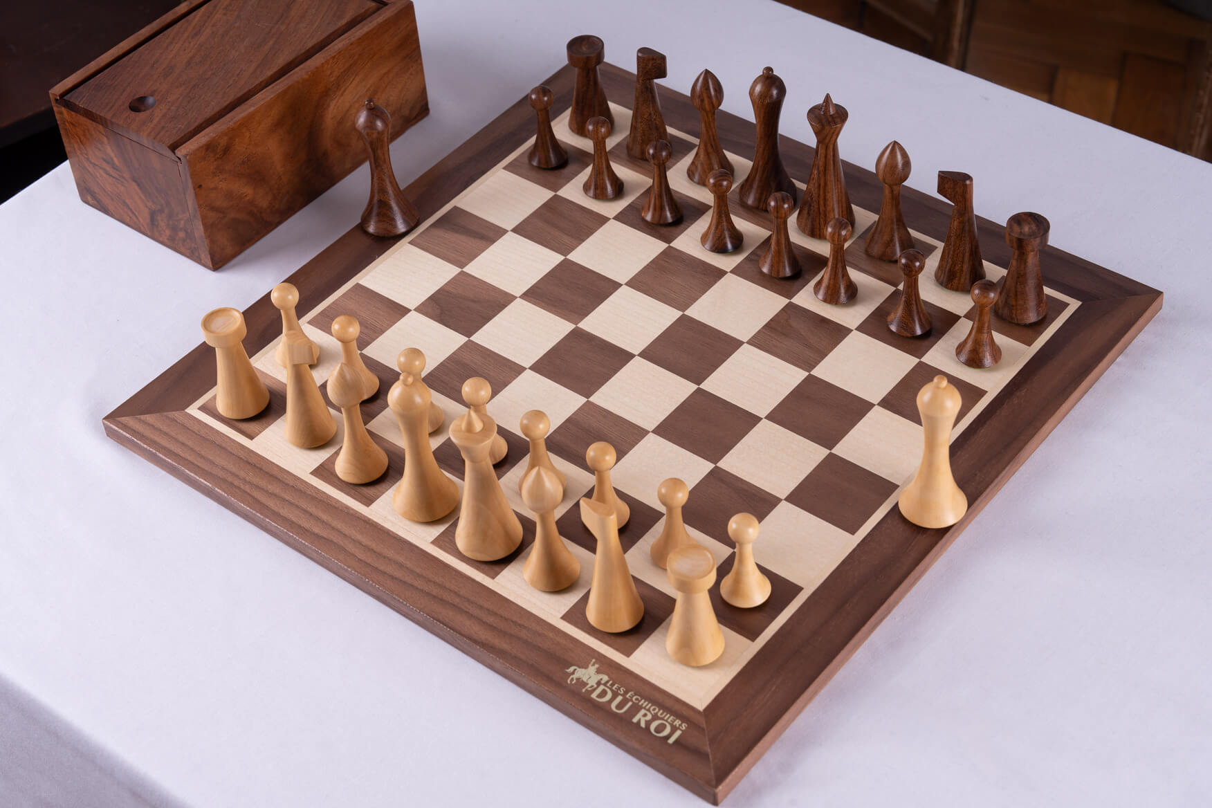 'Odyssey' Chess Set <br>Crafted in Walnut Wood