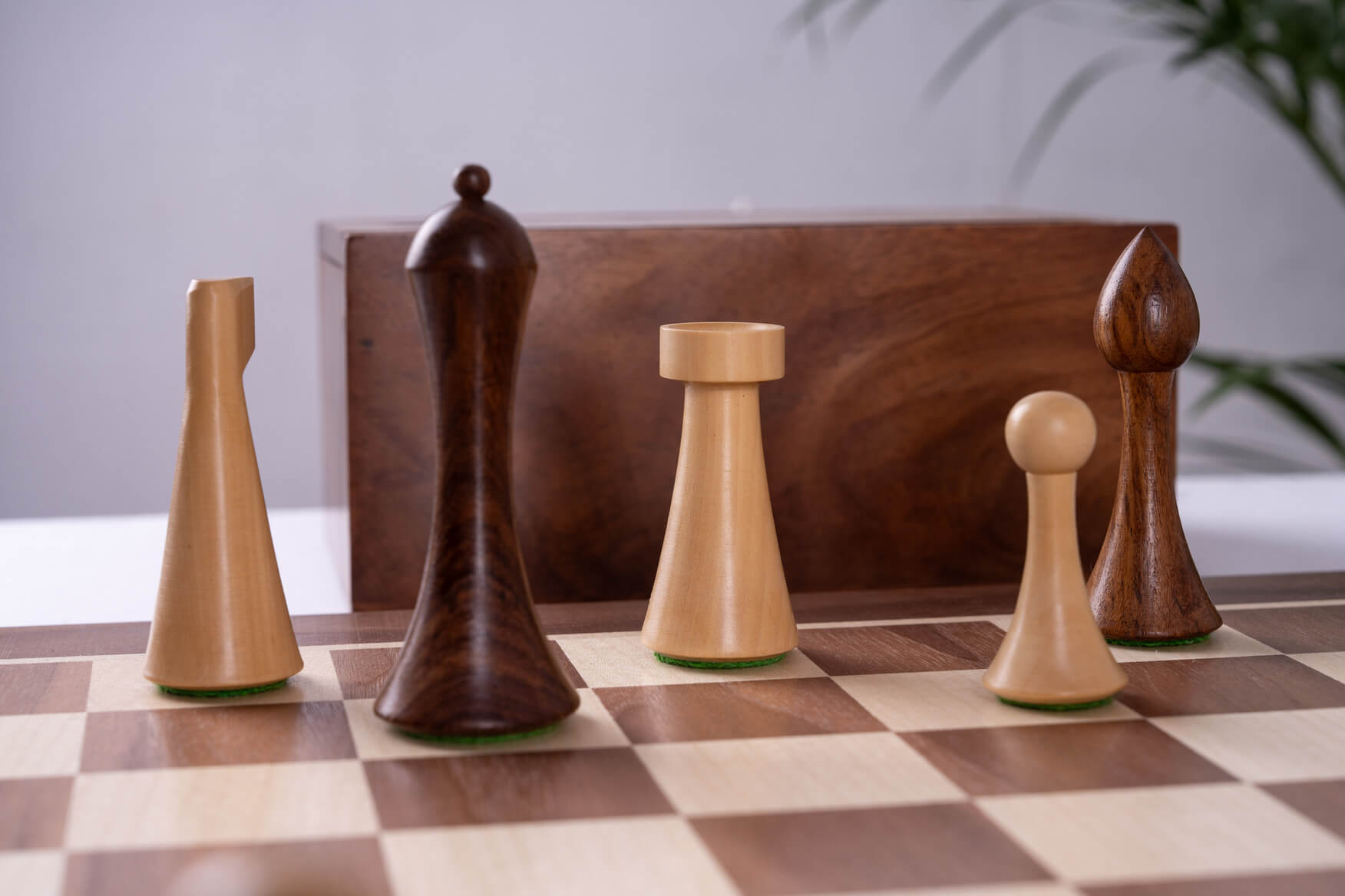 'Odyssey' Chess Set <br>Crafted in Walnut Wood