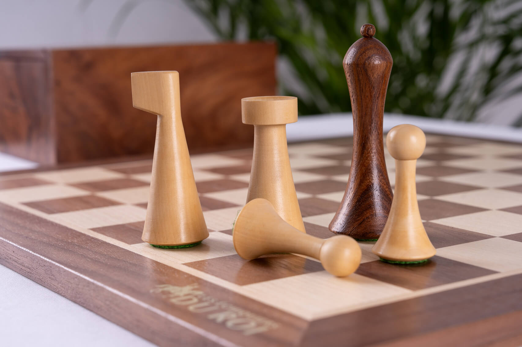 'Odyssey' Chess Set <br>Crafted in Walnut Wood