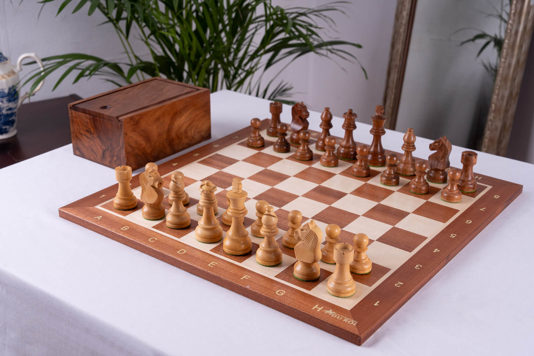 'Delicacy' Chess Set <br>Crafted in Mahogany