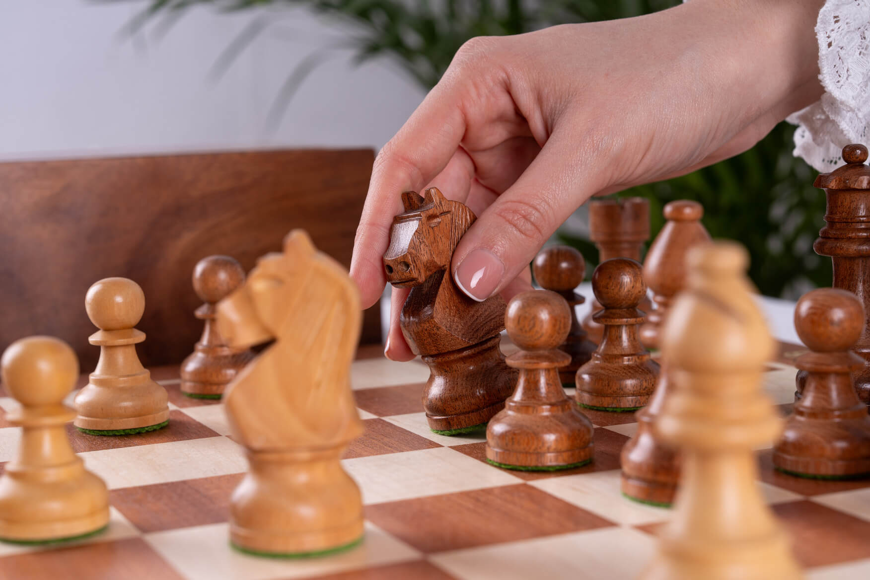 'Delicacy' Chess Set <br>Crafted in Mahogany