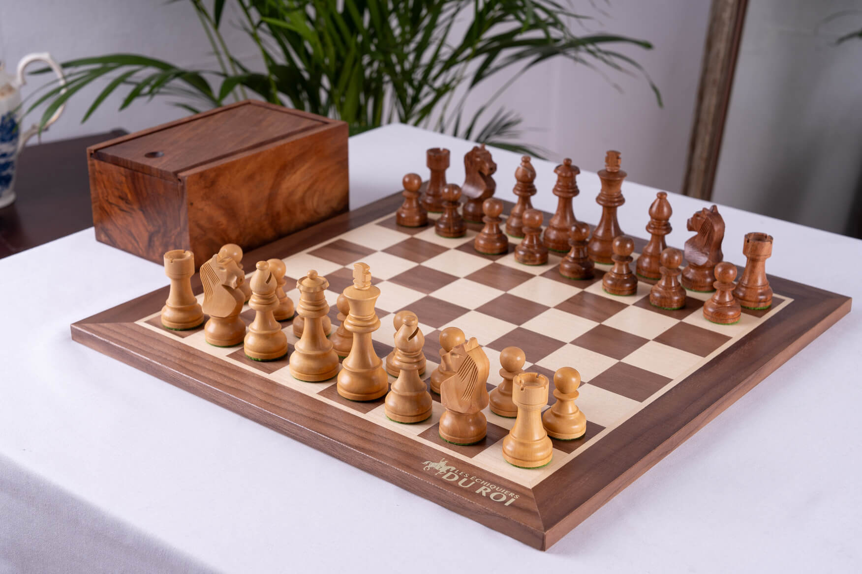 'Authentique' Chess Set <br>Crafted in Walnut and Maple