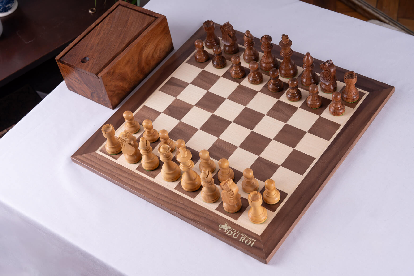 'Authentique' Chess Set <br>Crafted in Walnut and Maple