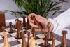 'Terre de Sienne' Chess Set <br>Crafted in Ashwood