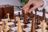 'Terre de Sienne' Chess Set <br>Crafted in Ashwood