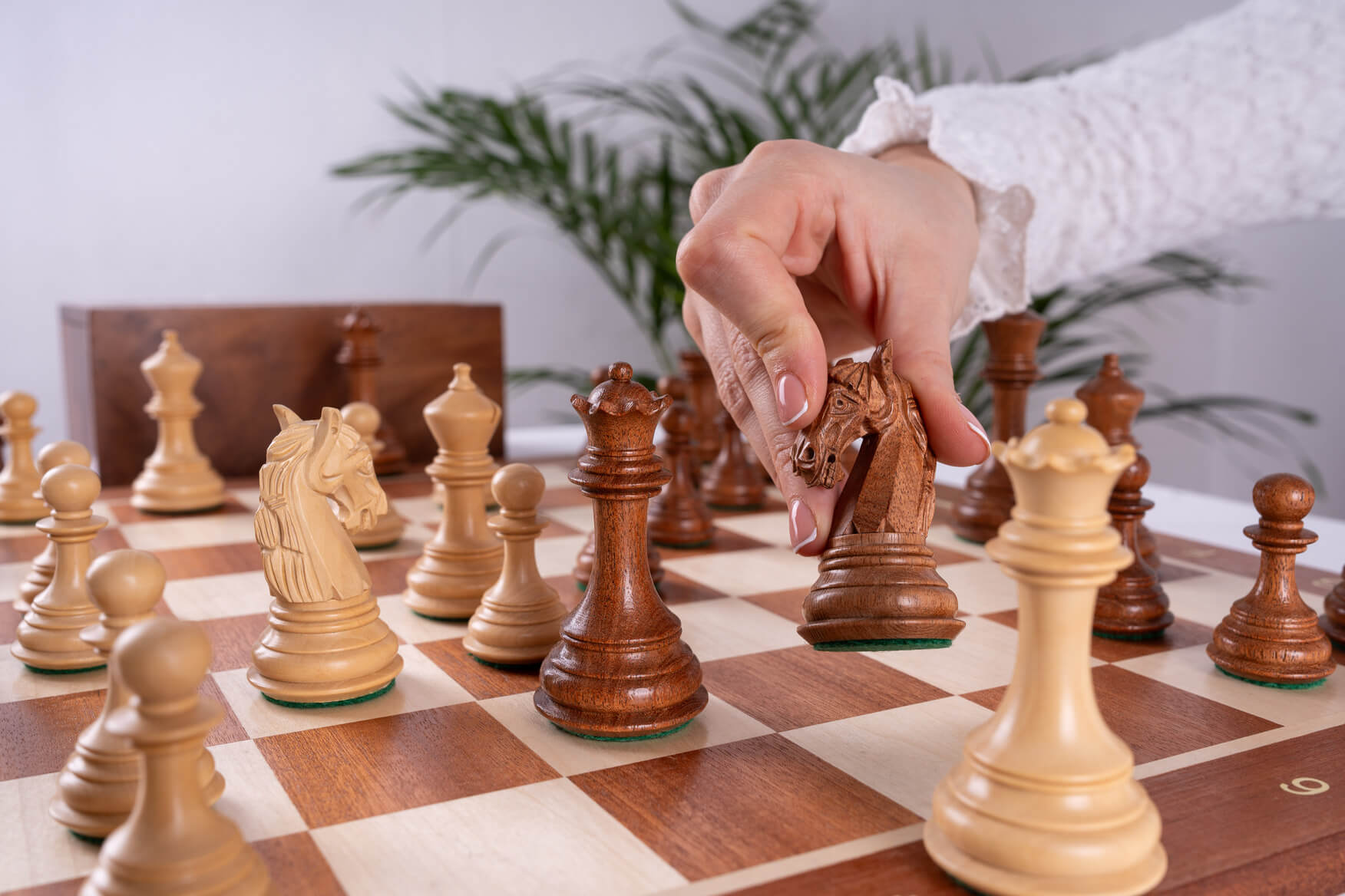 'Serenity' Chess Set <br>Crafted in Rosewood