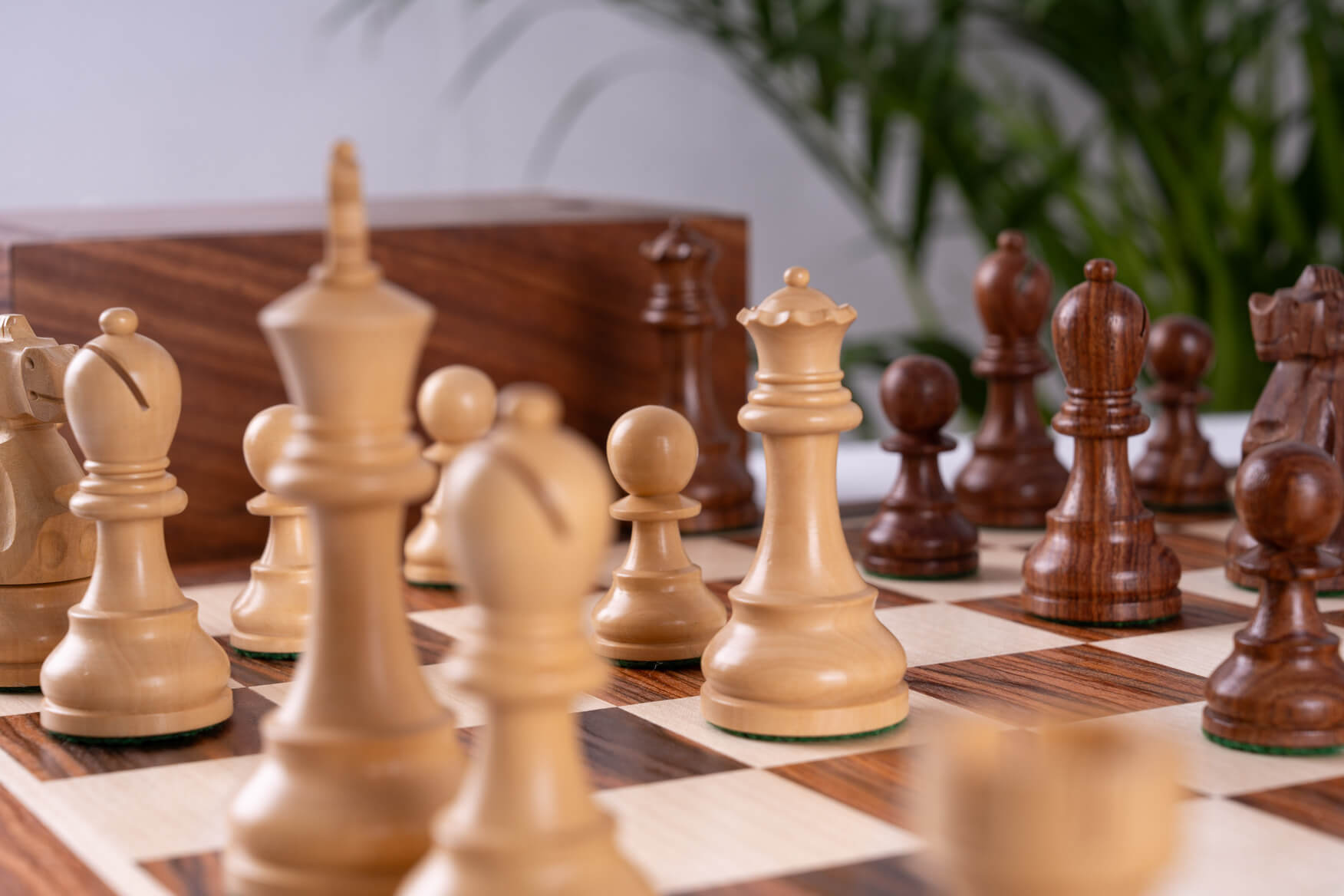 'Bravery' Chess Set <br>Crafted in Rosewood