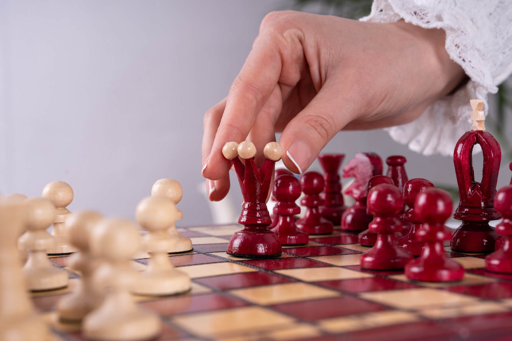 'Cherry' Chess Set <br>Crafted in Cherry Wood