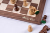 'Bayard' Chess Set <br>Crafted in Walnut and Maple Wood