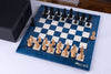 Azure Chess Set <br>in Ash and Boxwood