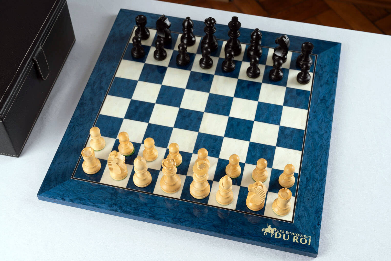 Sapphire Chess Set <br>in Ash and Boxwood