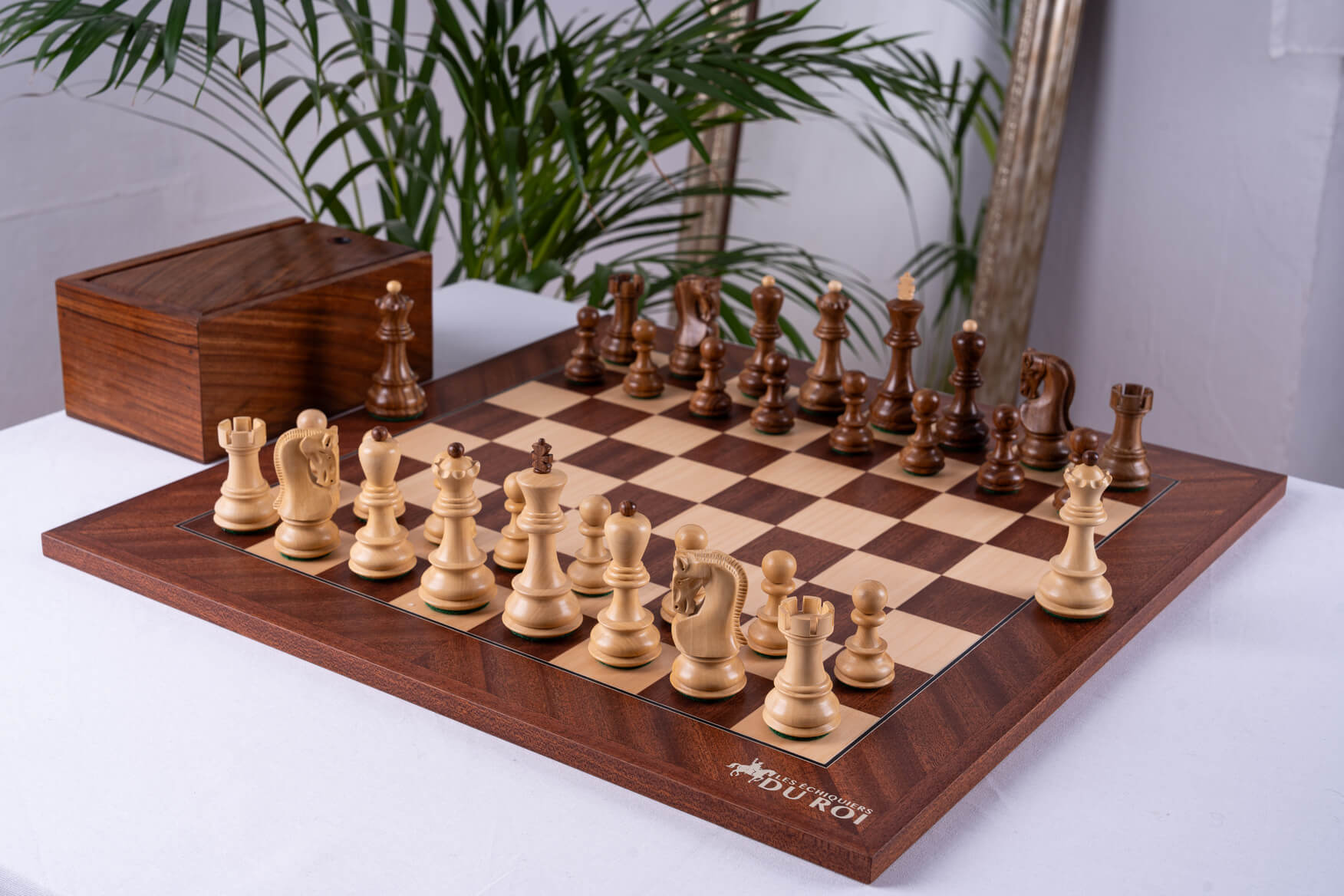 Triumph Chess Set <br>in Mahogany Wood