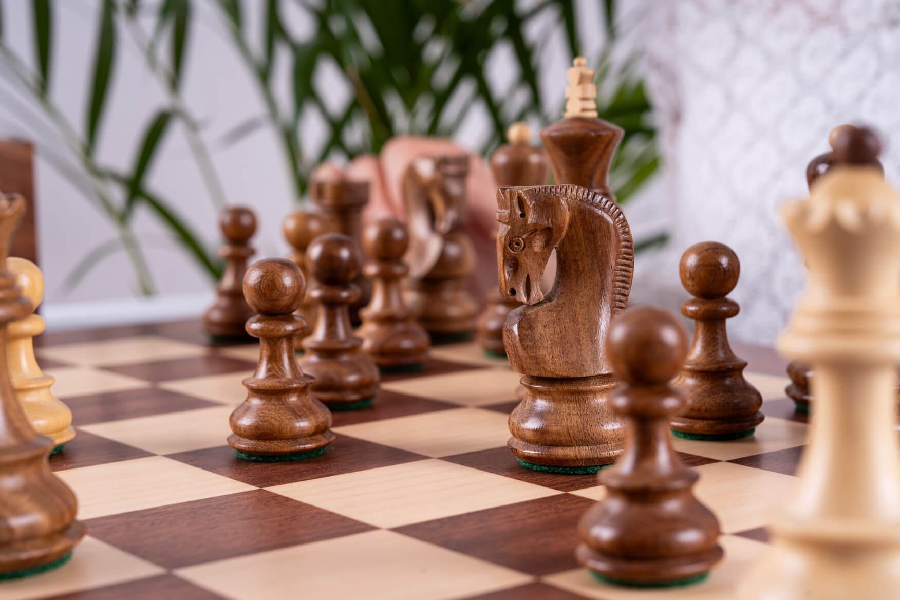 Triumph Chess Set <br>in Mahogany Wood