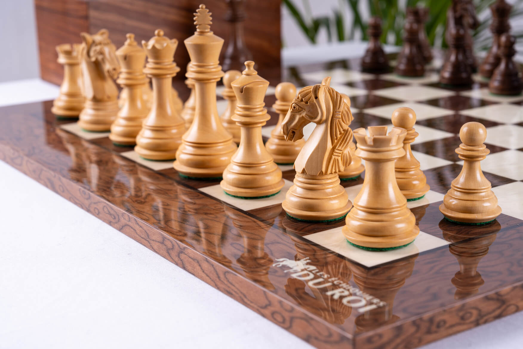 Audacity Chess Set <br>in Ash and Boxwood