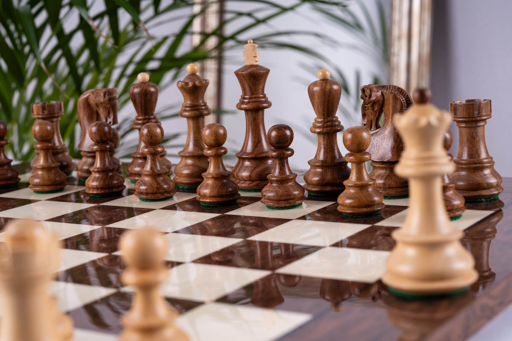 Suzerain Chess Set <br>in Ash and Boxwood