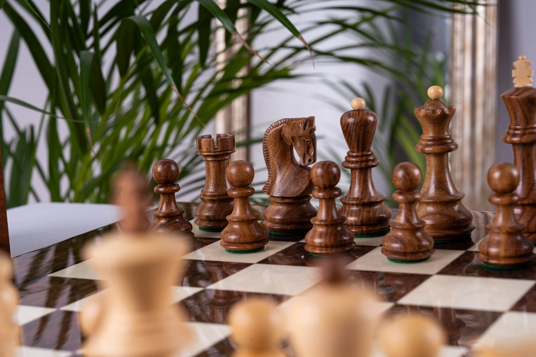 Suzerain Chess Set <br>in Ash and Boxwood