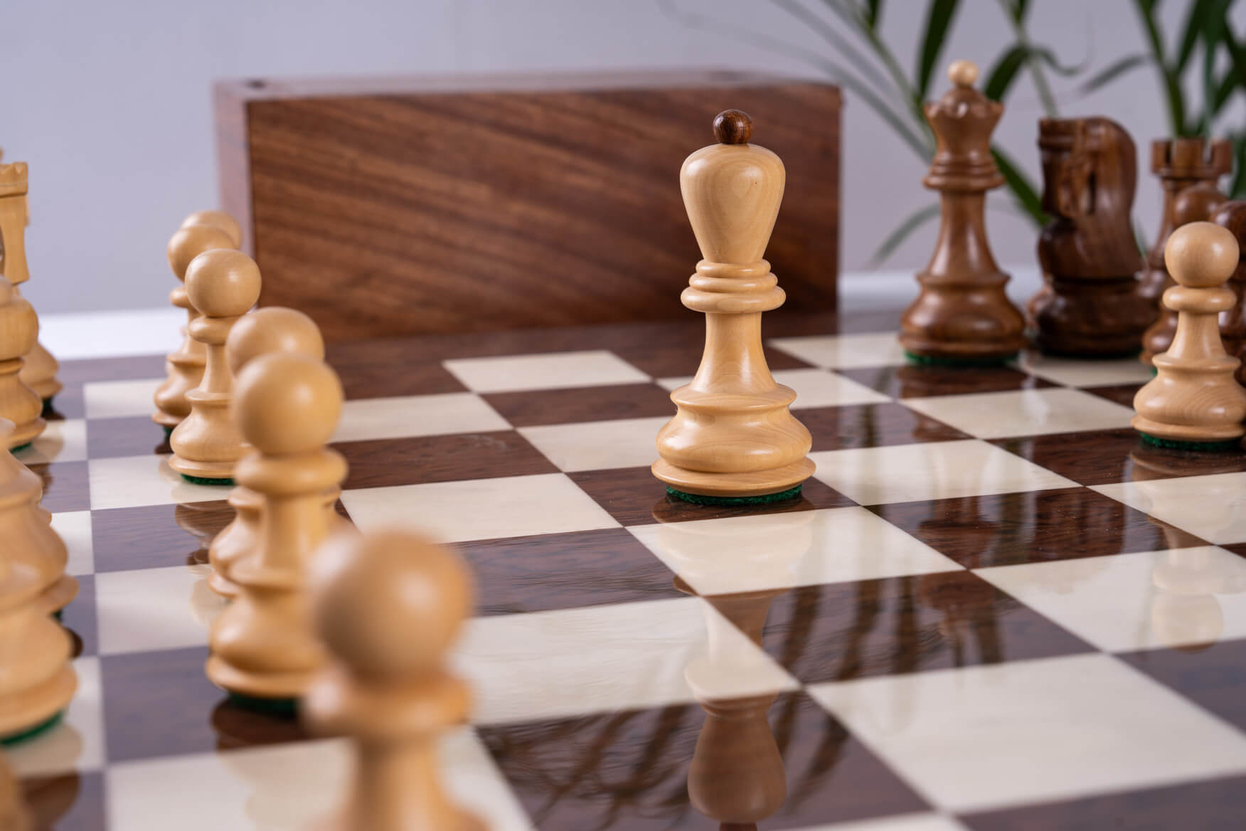 Suzerain Chess Set <br>in Ash and Boxwood