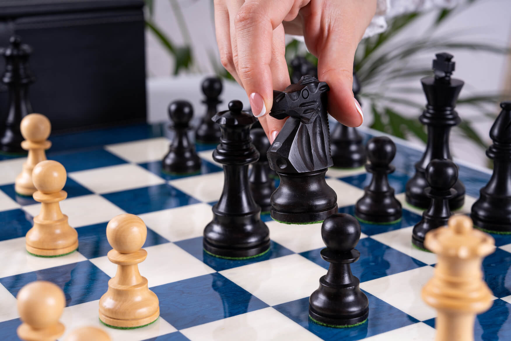 Strategist Chess Set <br>in Ash and Boxwood