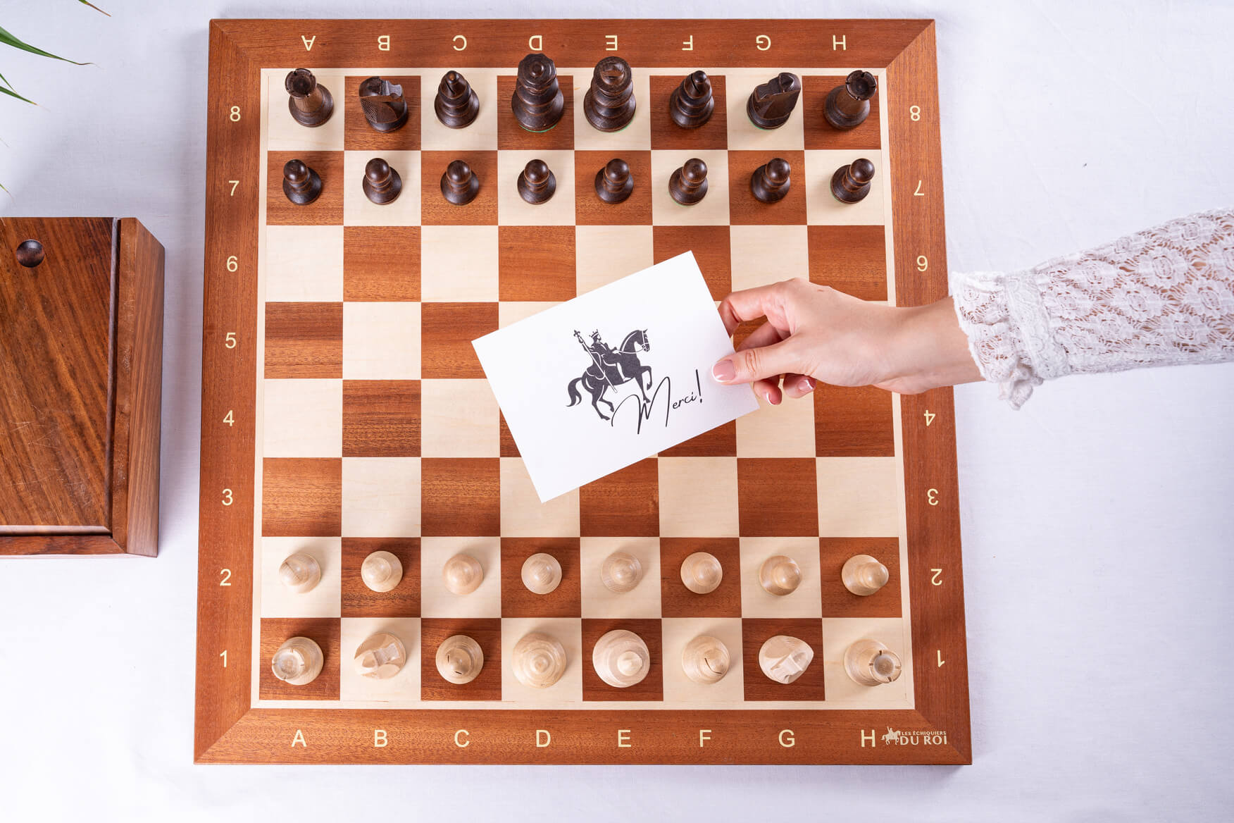 'Victory' Chess Set <br>in Mahogany Wood