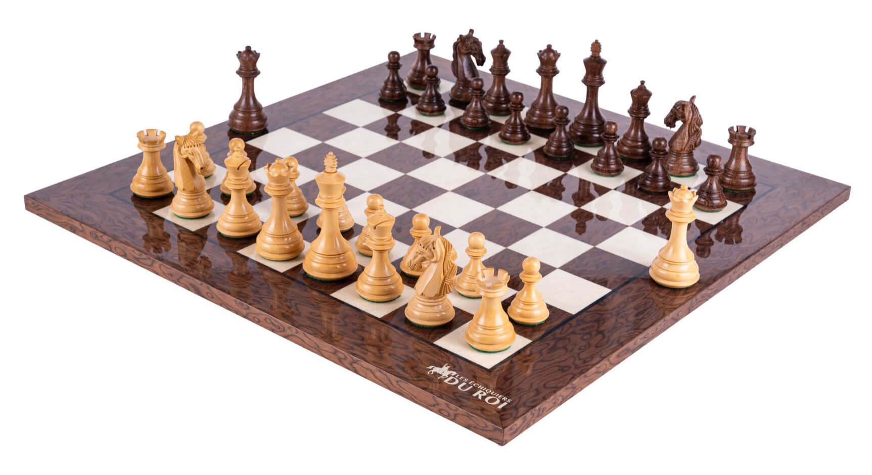 Audacity Chess Set <br>in Ash and Boxwood