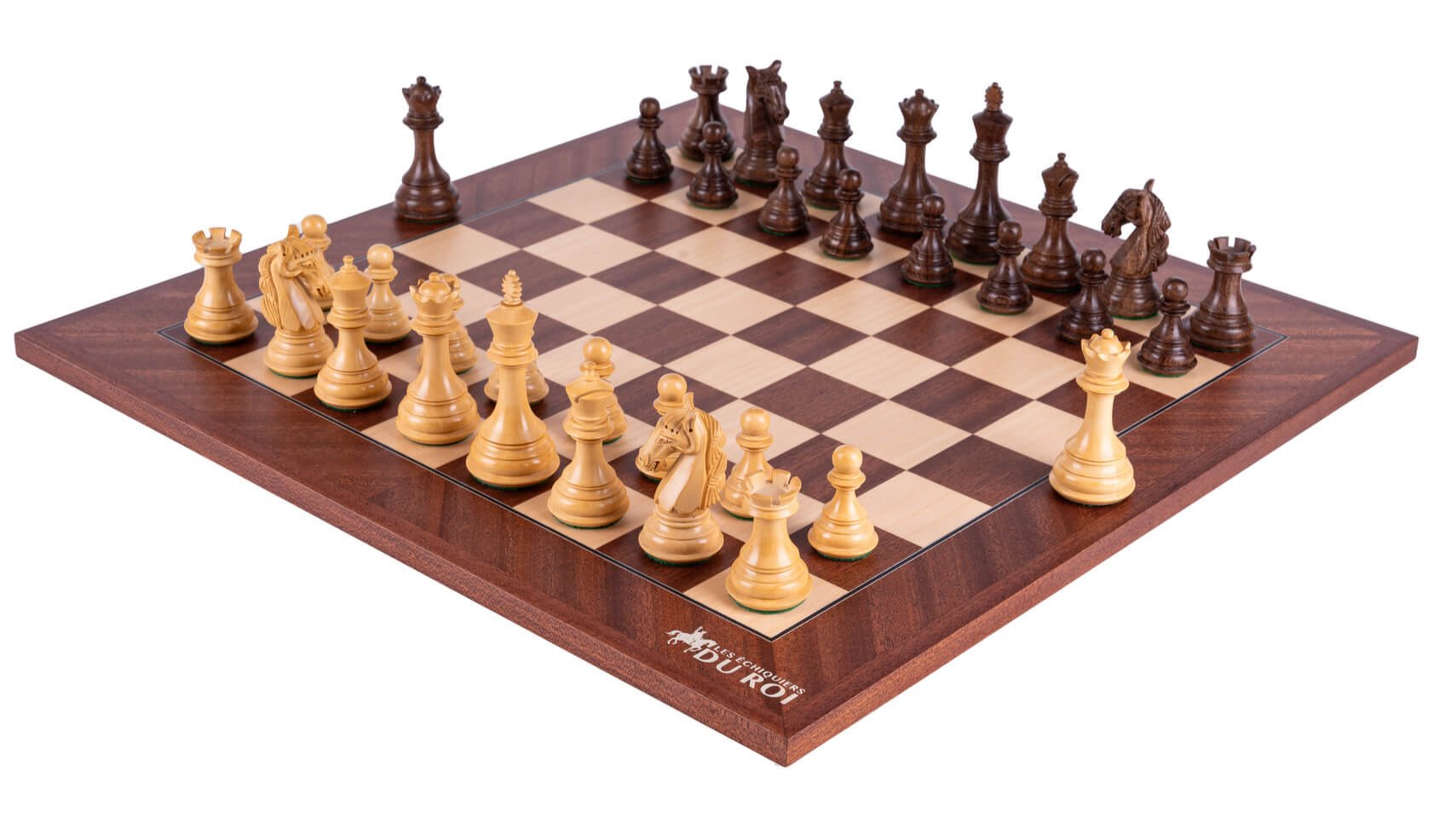 Conquest Chess Set <br>in Mahogany and Boxwood