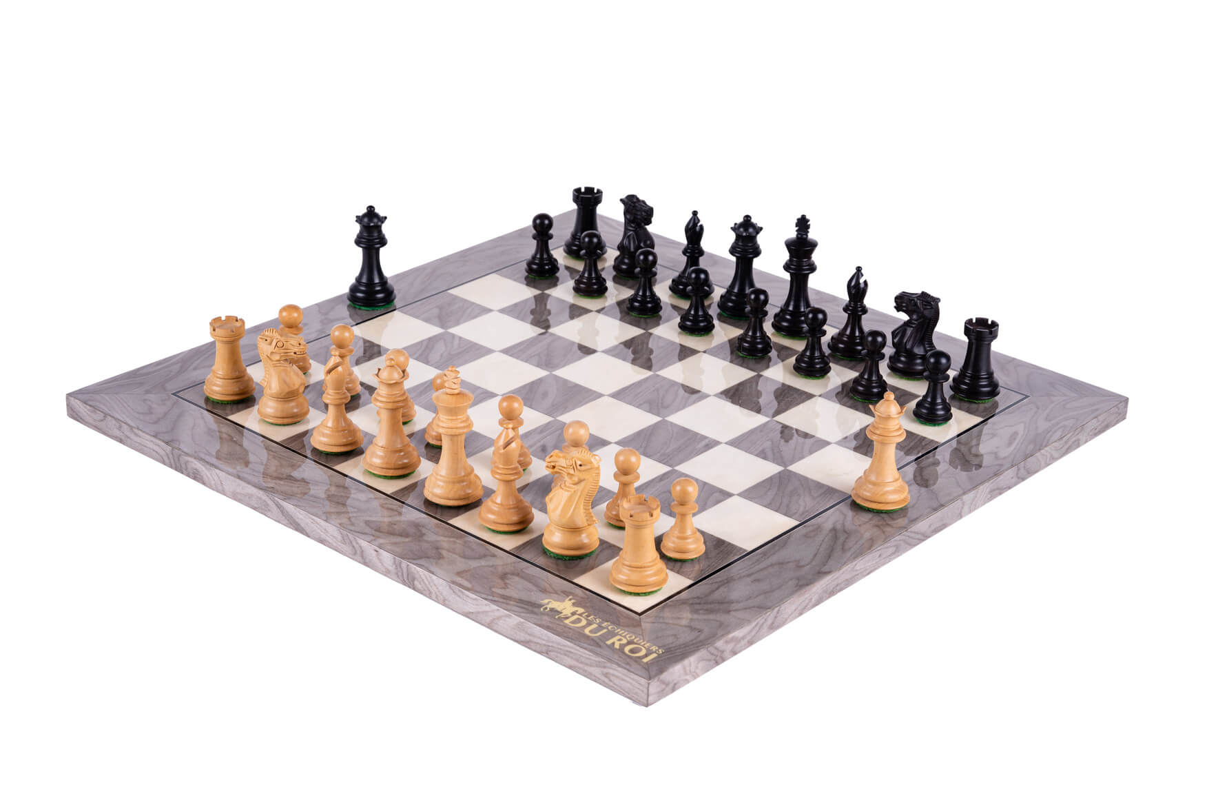 Emblem Chess Set <br>in Ash and Boxwood