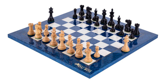 Azure Chess Set <br>in Ash and Boxwood