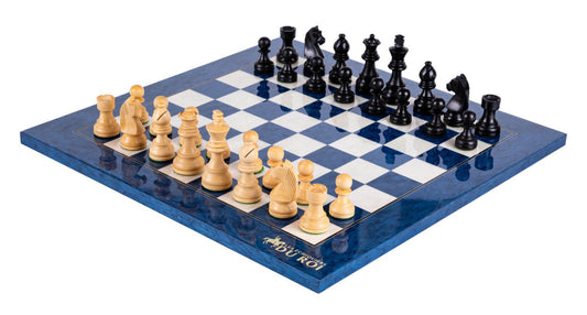 Sapphire Chess Set <br>in Ash and Boxwood