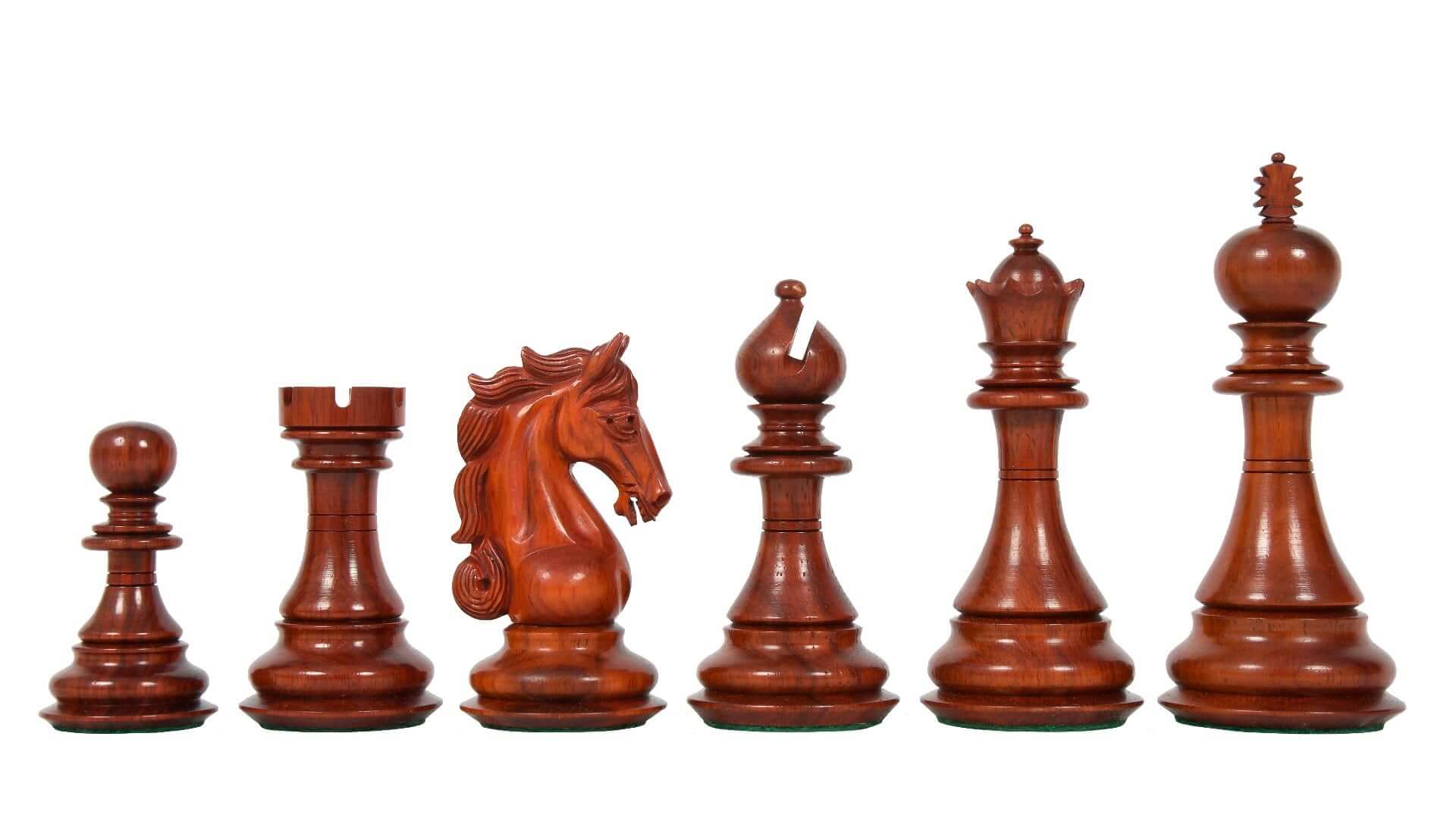 'Grandeur' Chess Pieces <br>Crafted in Bud Rosewood