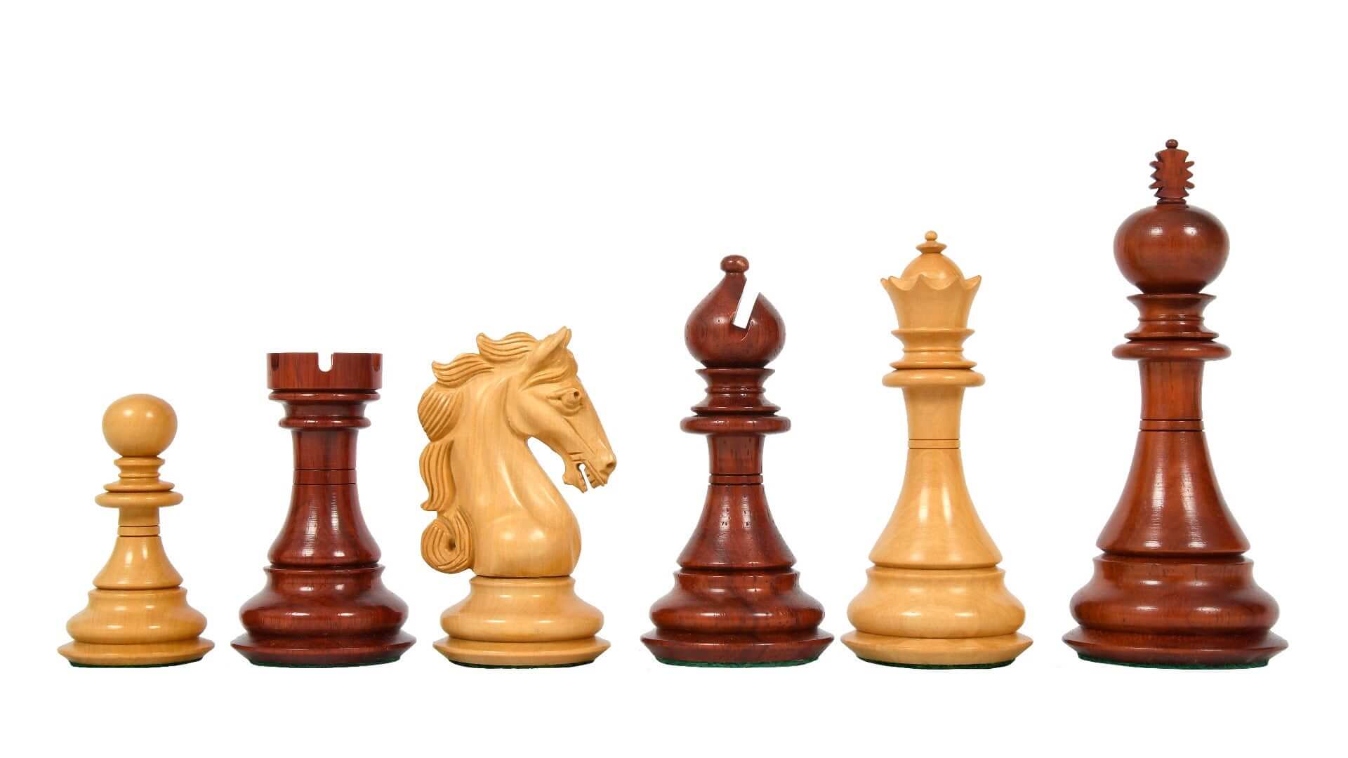 'Grandeur' Chess Pieces <br>Crafted in Bud Rosewood