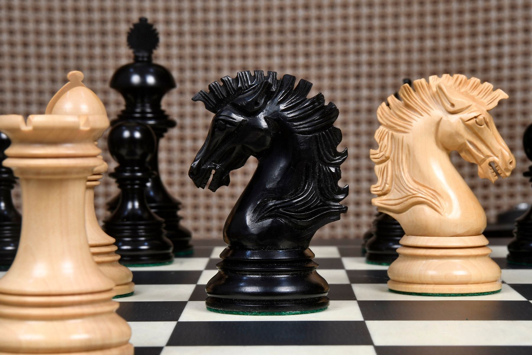 'Superior' Chess Set <br>Crafted in Genuine Ebony