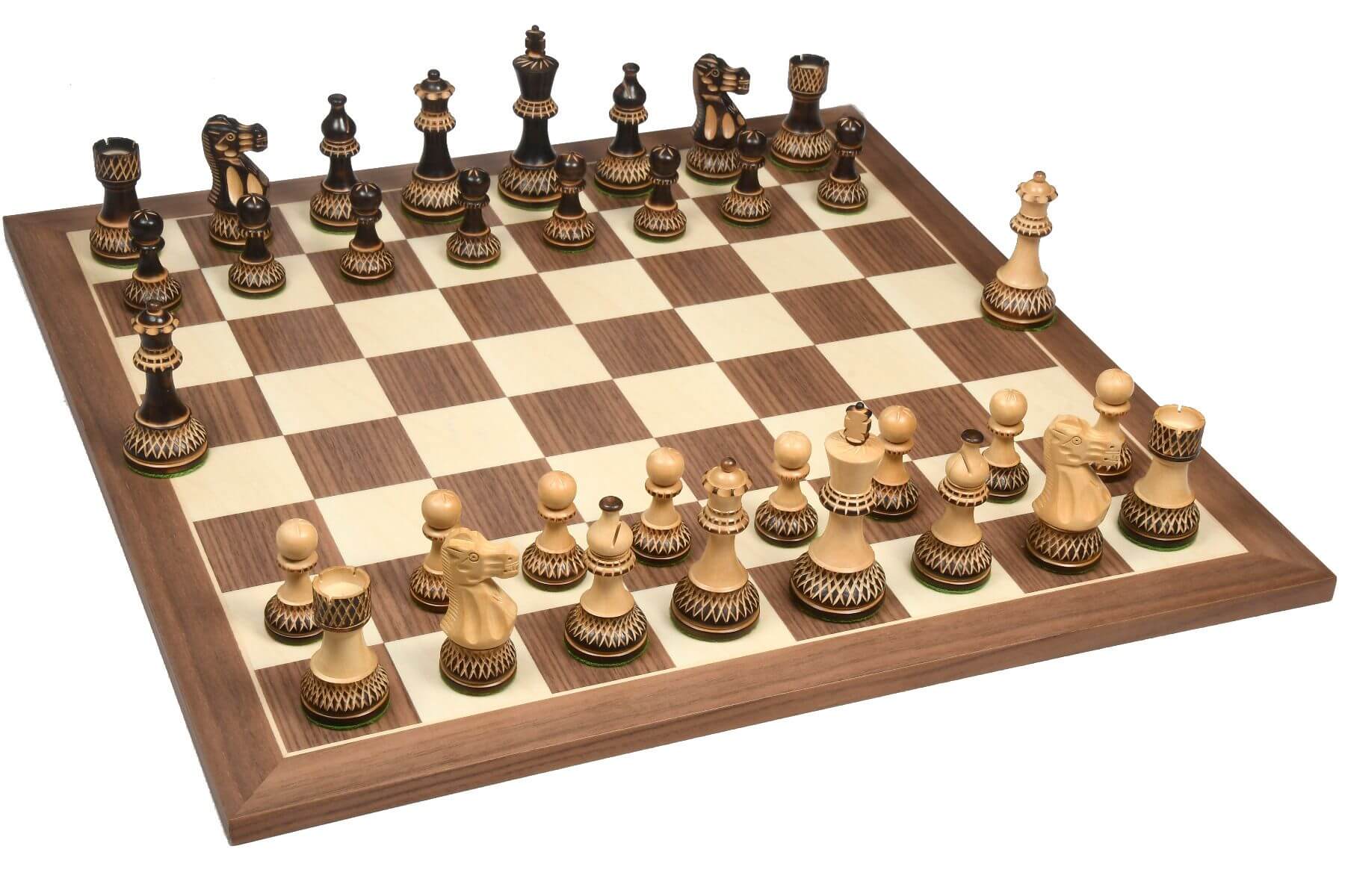 'Premier' Chess Set <br>Crafted in Walnut and Acacia