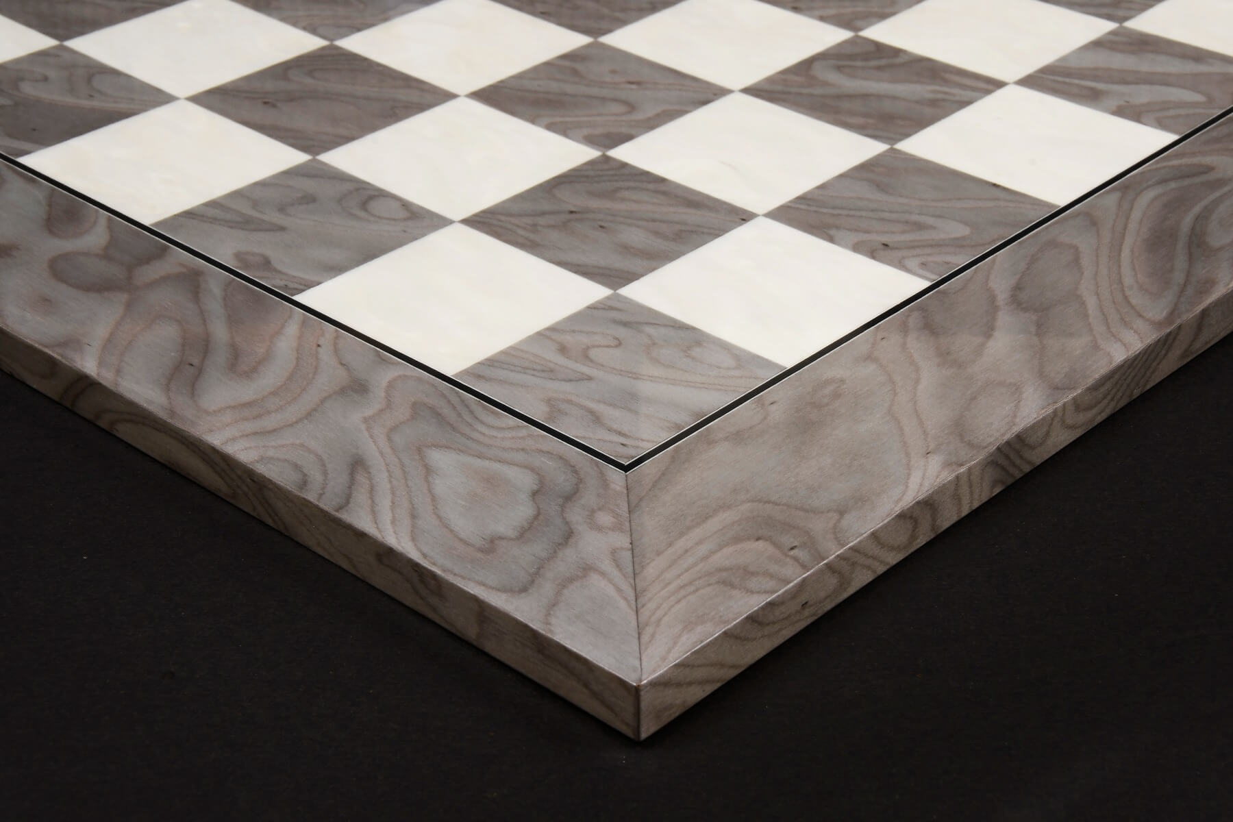 Elegant Gray Maple Chessboard <br>Handmade in Europe