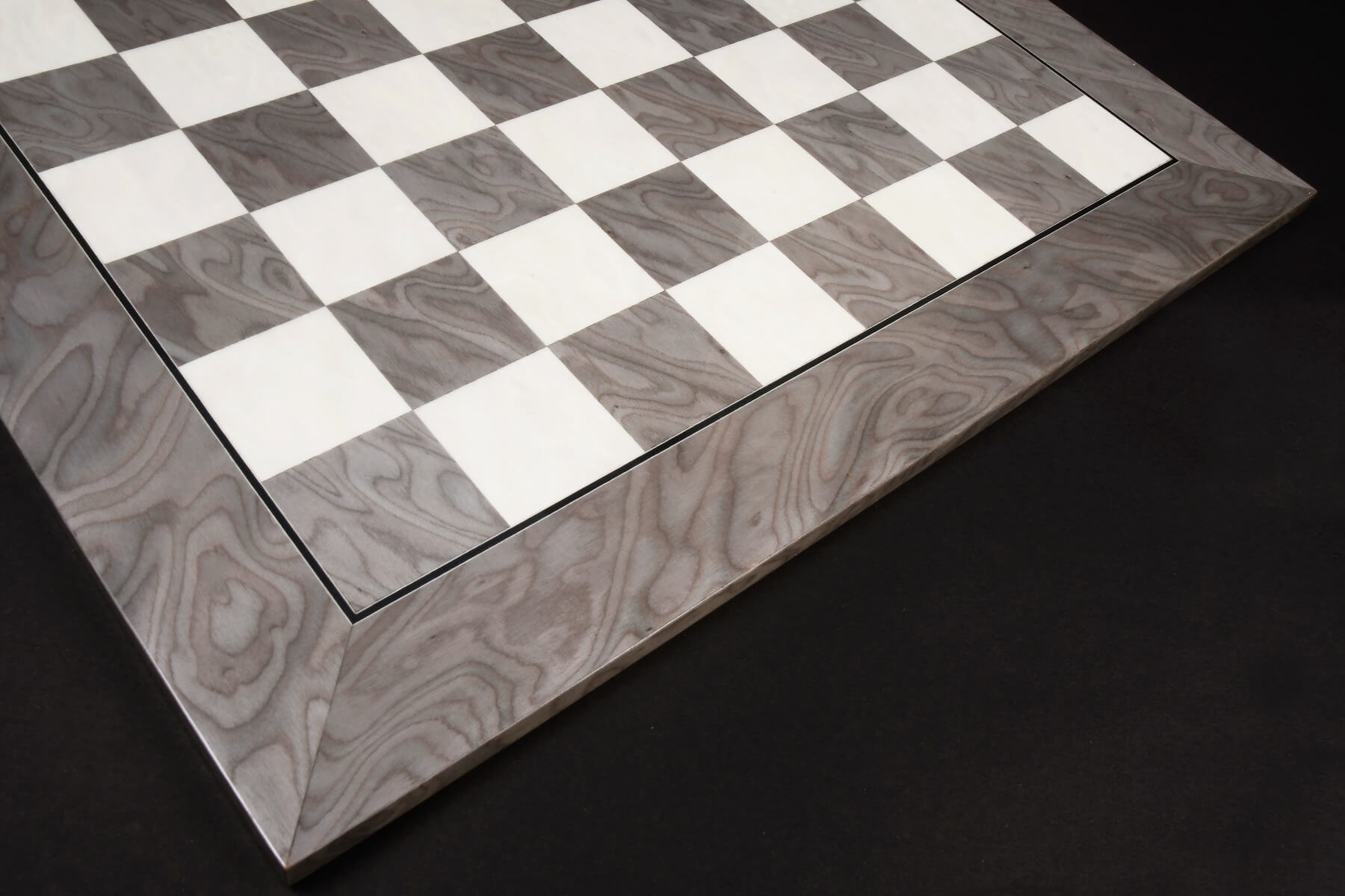 Elegant Gray Maple Chessboard <br>Handmade in Europe