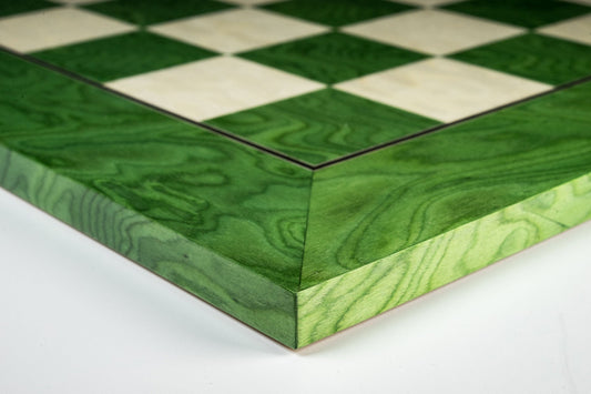 Green Ash Wood Chessboard <br>Handmade in Europe