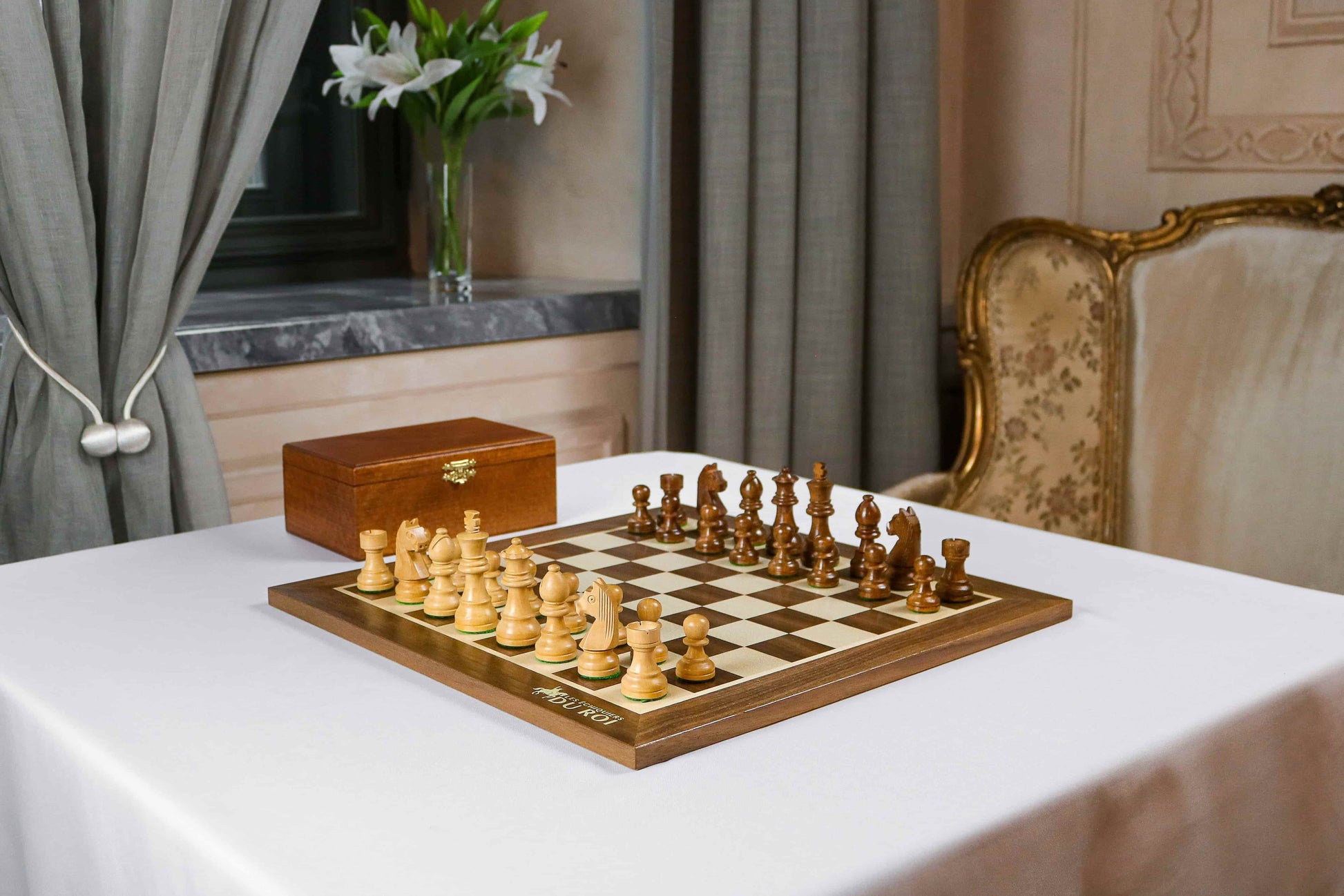 'Eminence' Chess Set <br>Crafted in Walnut and Maple