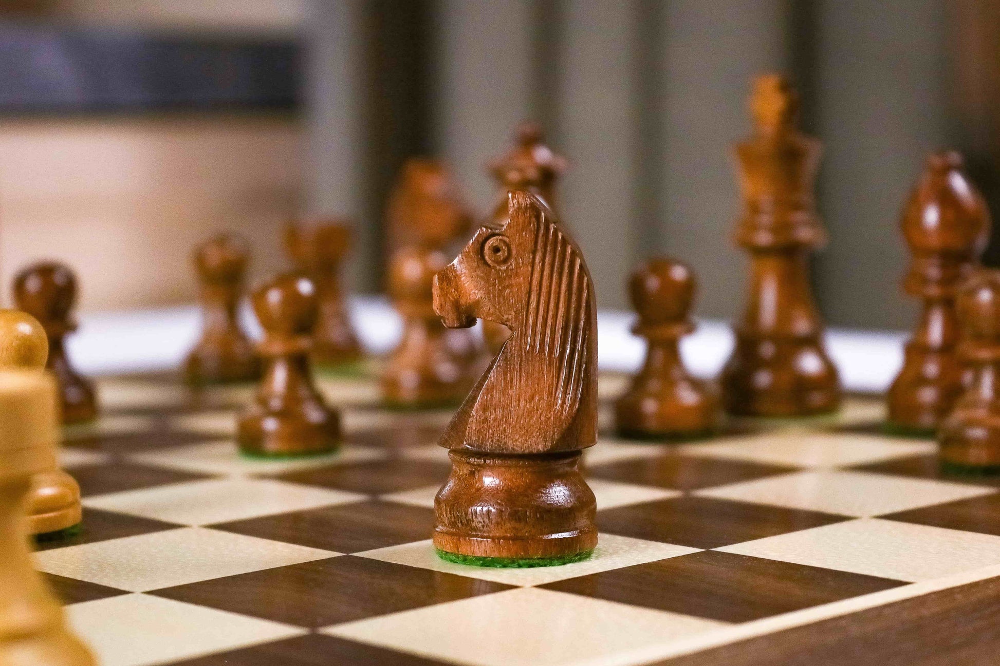 'Eminence' Chess Set <br>Crafted in Walnut and Maple