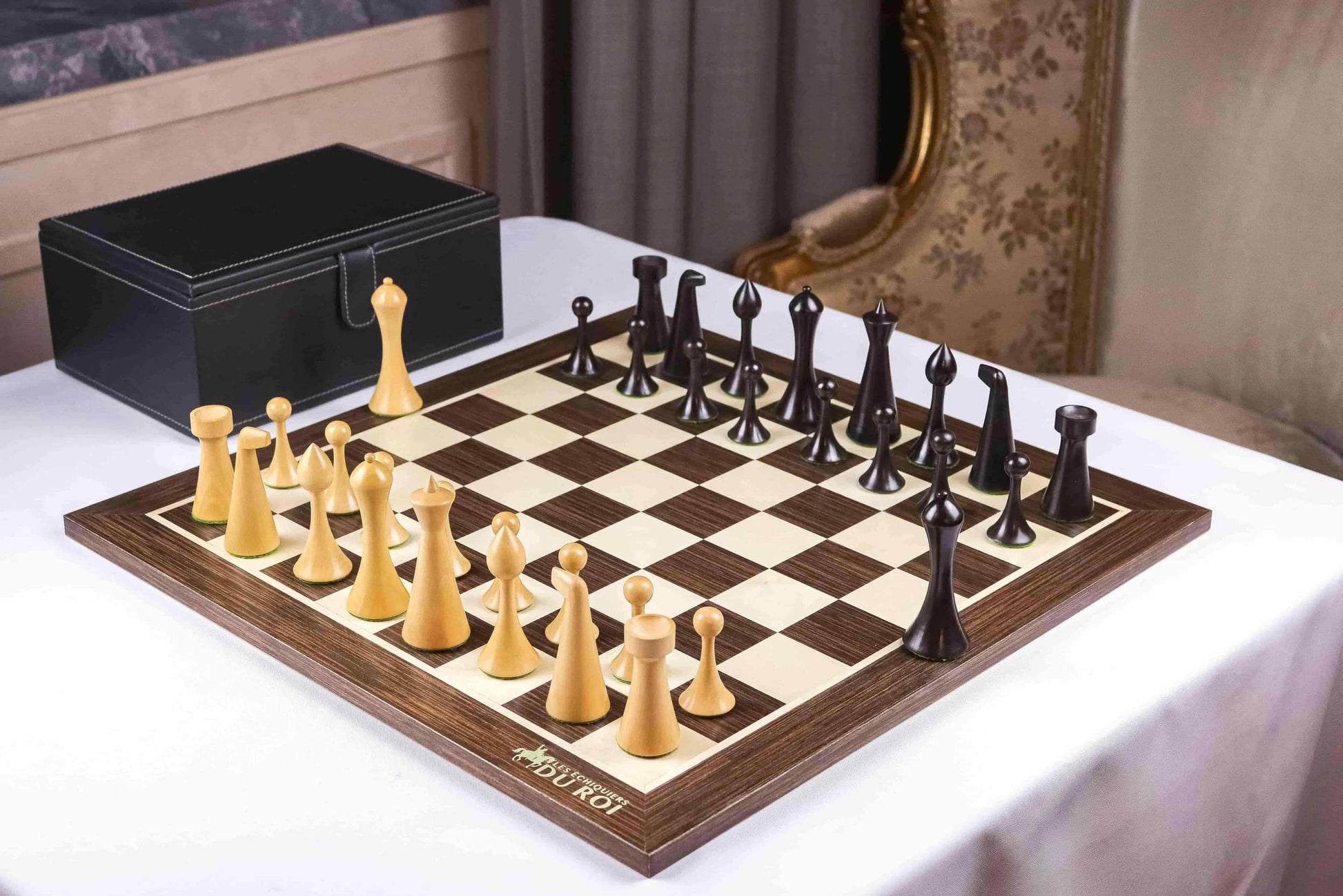 'Minimalist' Chess Set <br>Crafted in Ebony