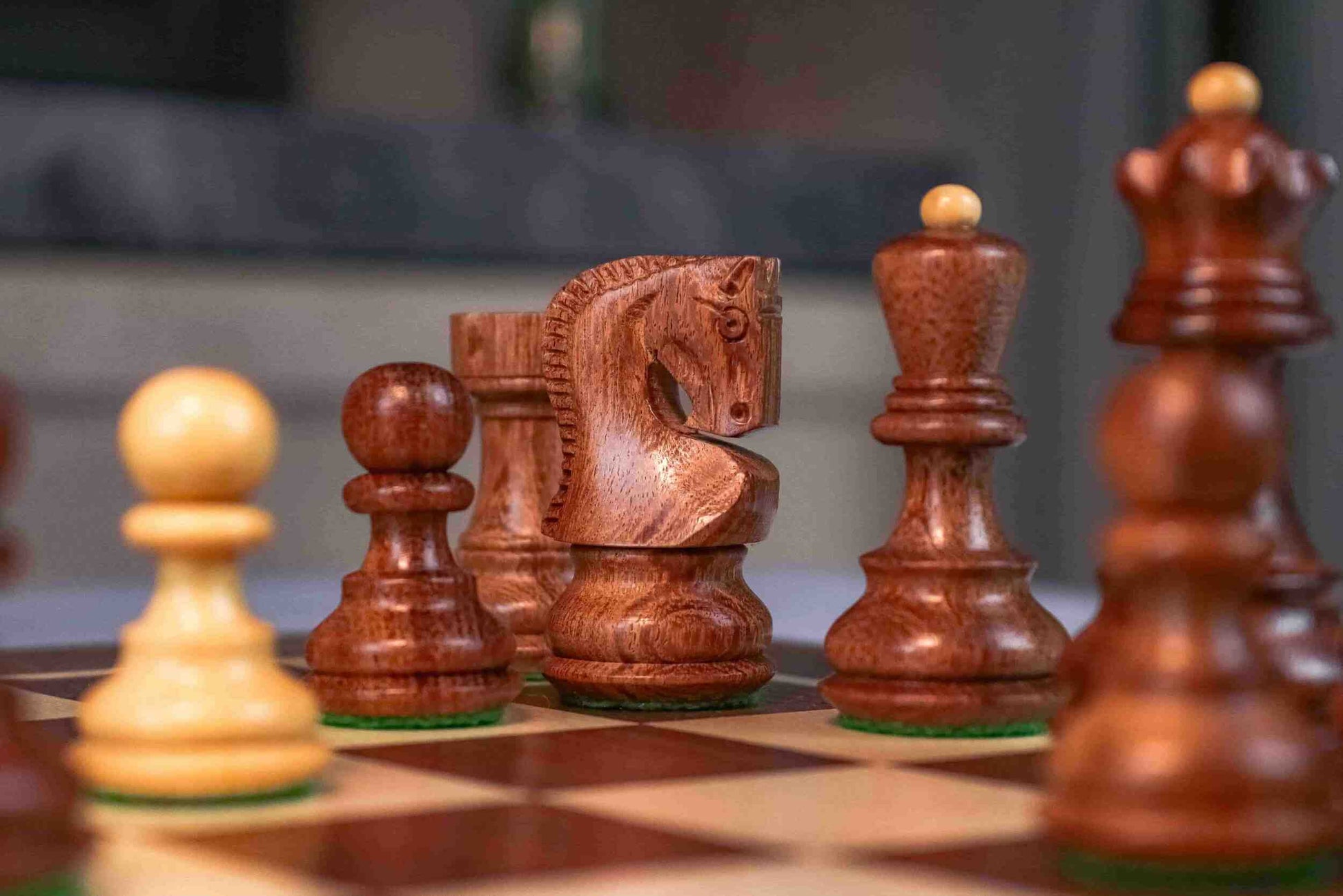 'Distinction' Chess Set <br>Crafted in Maple and Walnut