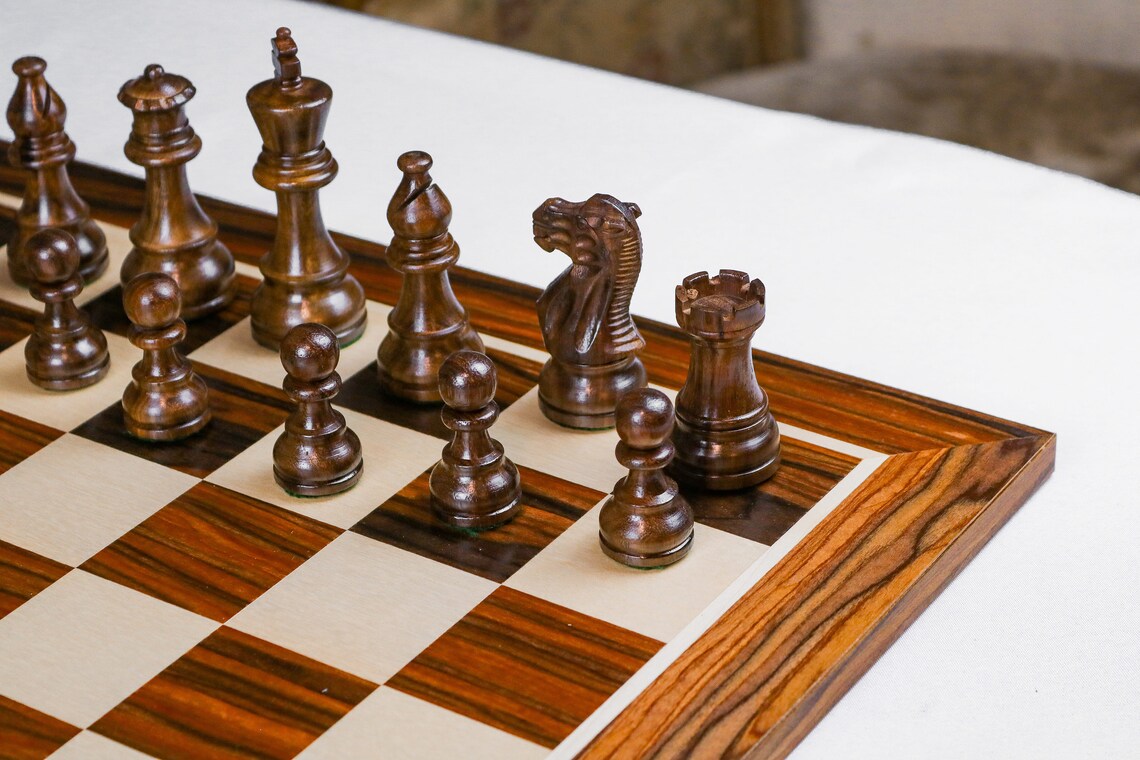 'Louis XIII' Chess Set <br>Crafted in Rosewood