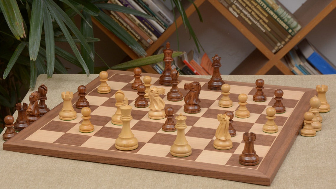 'American' Chess Set <br>Crafted in Walnut and Maple