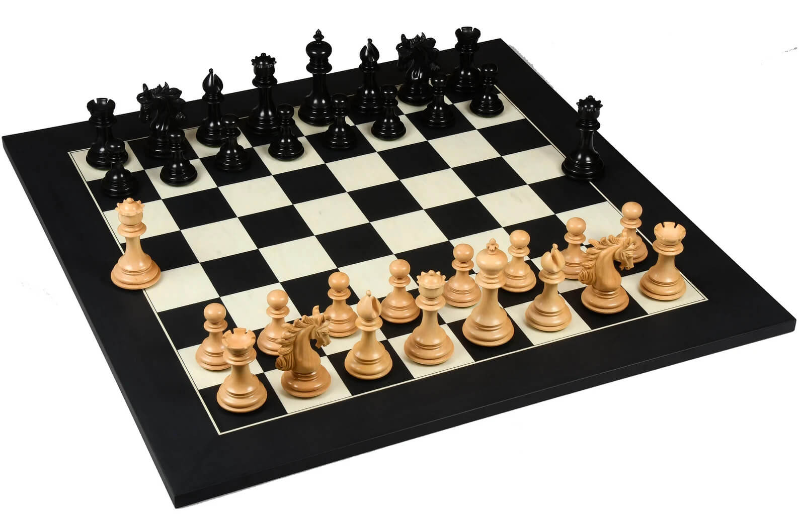 'Warrior' Chess Set <br>Crafted in Ebony