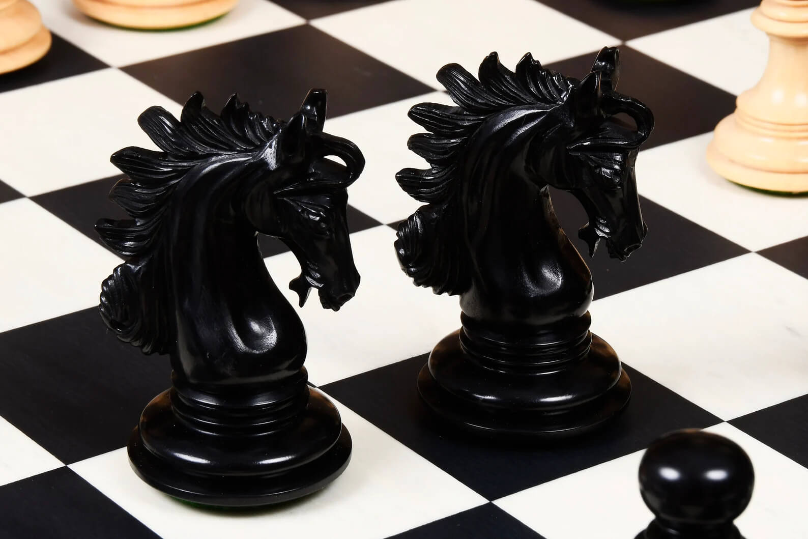 'Warrior' Chess Set <br>Crafted in Ebony