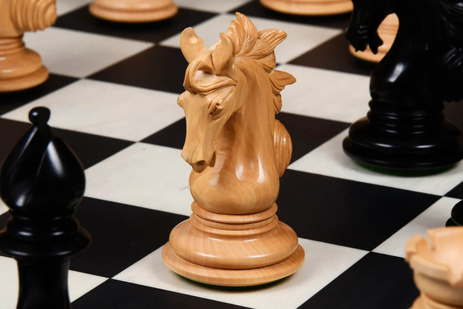 'Warrior' Chess Set <br>Crafted in Ebony