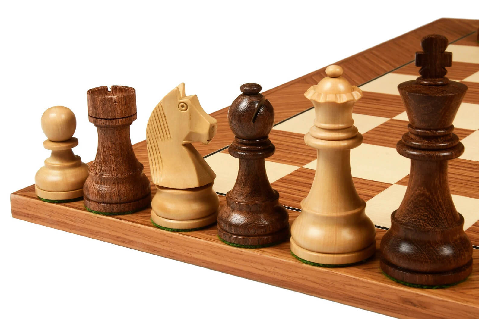 'Modern Art' Chess Set <br>Crafted in Teak Wood