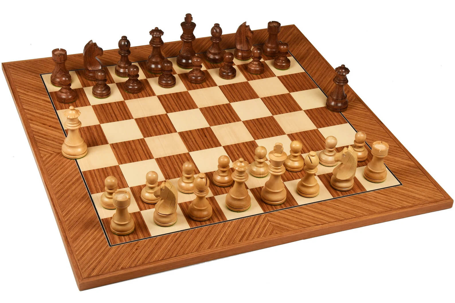 'Modern Art' Chess Set <br>Crafted in Teak Wood