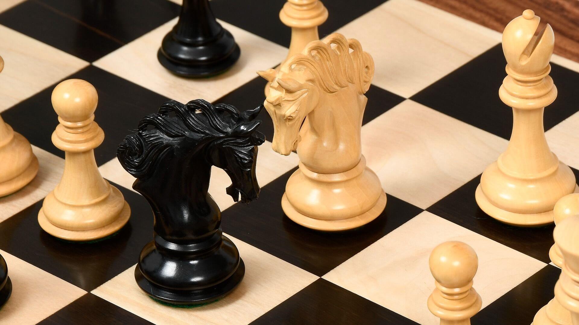 'Grand' Chess Set <br>Crafted in Ebony